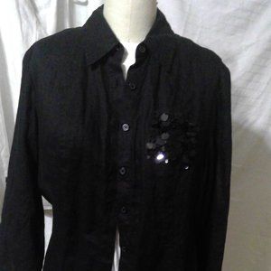 Style & Co Linen Tunic Shit Size M NWT